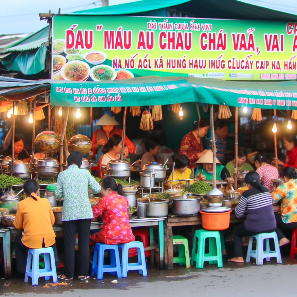 Hình ảnh những quán ăn ven đường và các món đặc sả